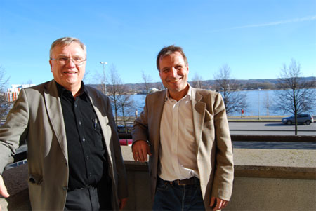 Prof. Ingvar L Svensson (links) und Prof. Anders E.W. Jarfors (rechts) 