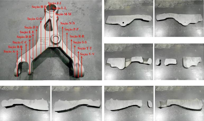 Fig. 3: Sectioned part after optimization. No porosity was found. 