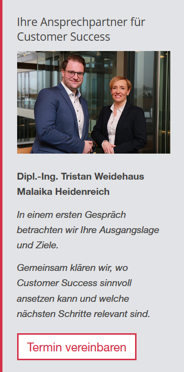 Customer Success – Termin vereinbaren